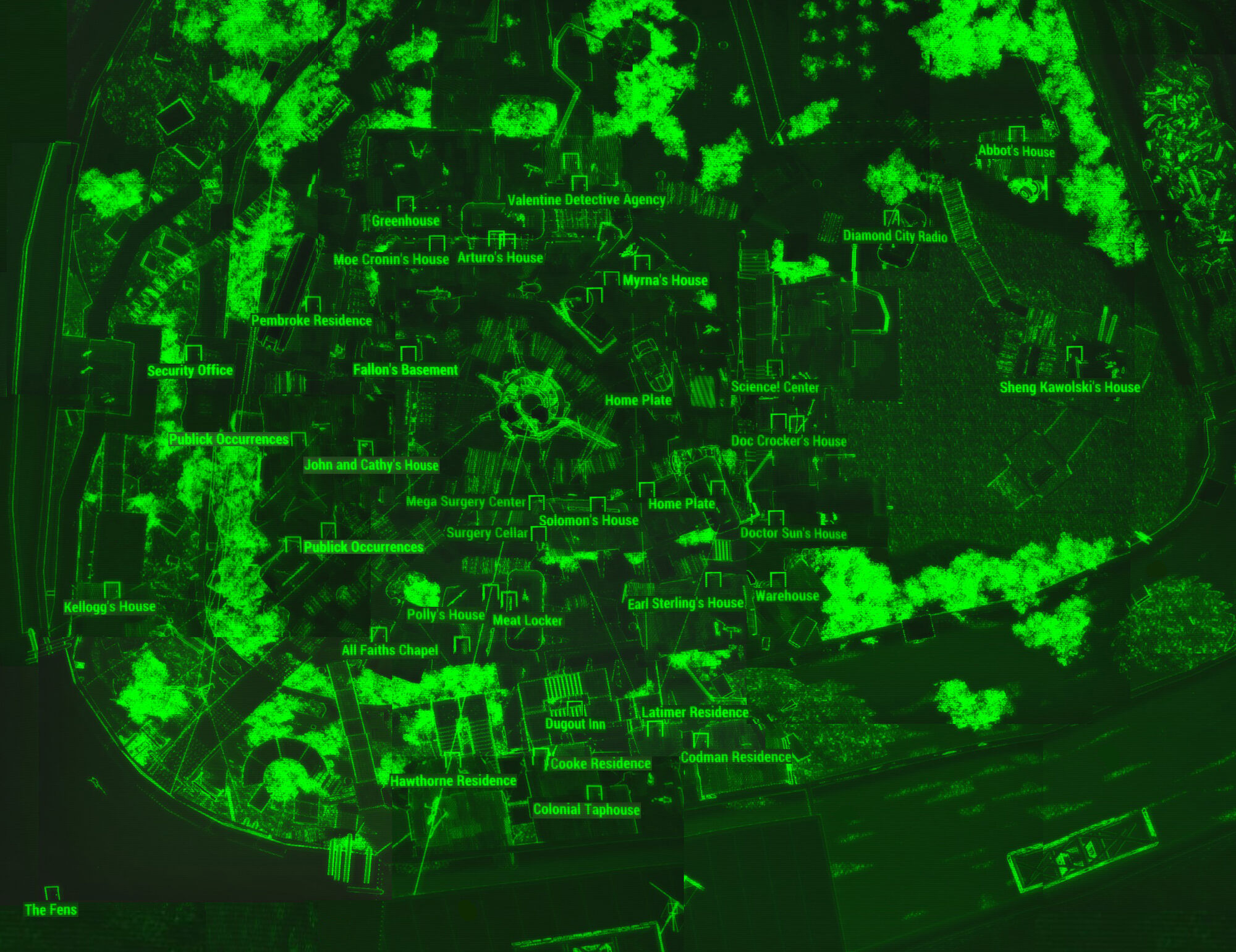 Image Diamond City Map Jpg Fallout Wiki FANDOM Powered By Wikia   2000