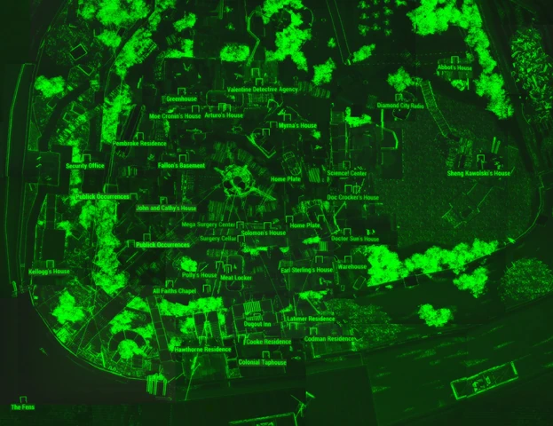 Image - Diamond City map.jpg | Fallout Wiki | FANDOM powered by Wikia