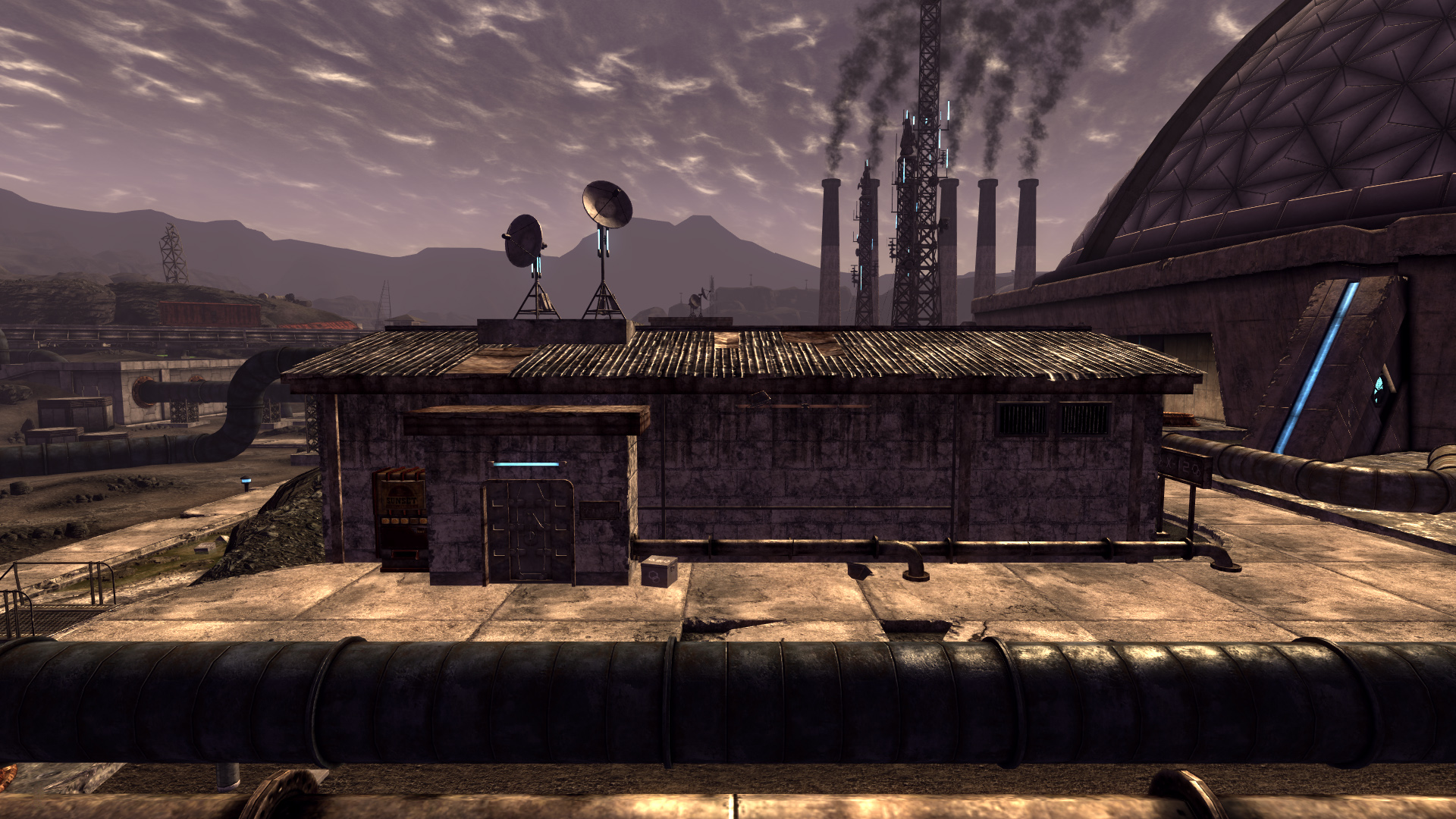 Мод old world blues. Большая гора Fallout New Vegas доктор дляйн. Большая гора Fallout New Vegas доктор Клейн. Мобильный травмокостюм y-17 Fallout New Vegas. Травмокостюм Fallout New Vegas.
