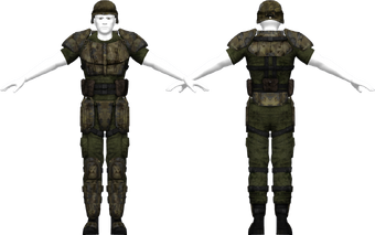 Combat Armor Fallout New Vegas Fallout Wiki Fandom - enclave scientist hazmat leggings roblox