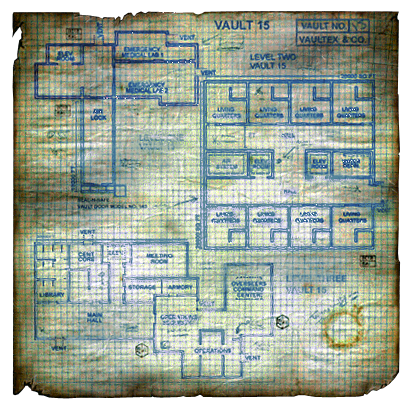 Fo1 Vault 15 Townmap
