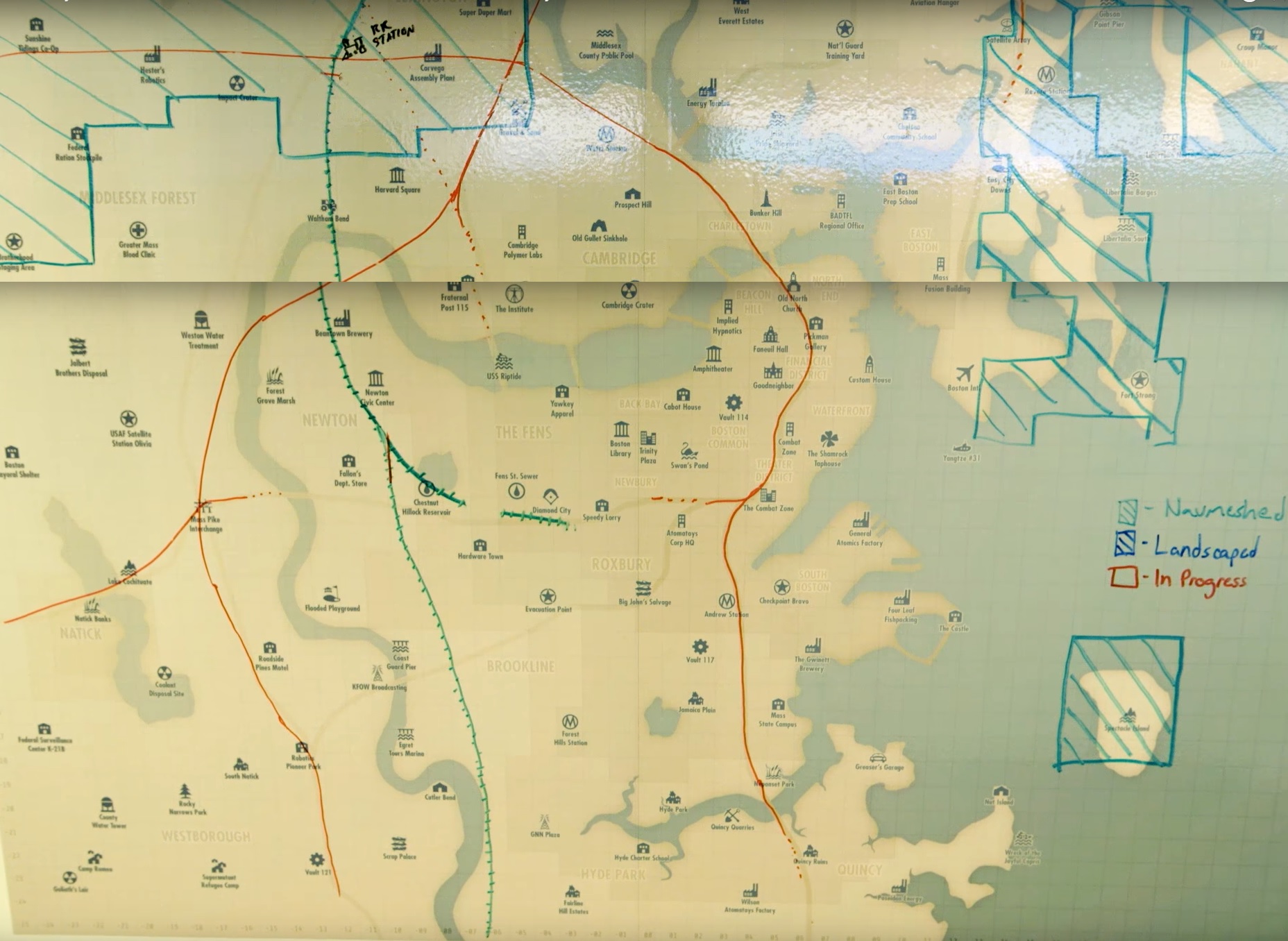 карта убежищ в fallout 4 на карте фото 1