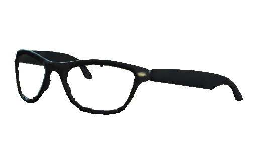 black rimmed eyeglasses