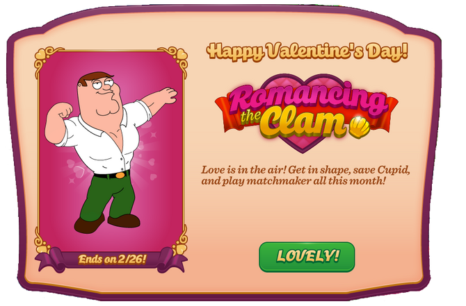 Family guy dating prizes