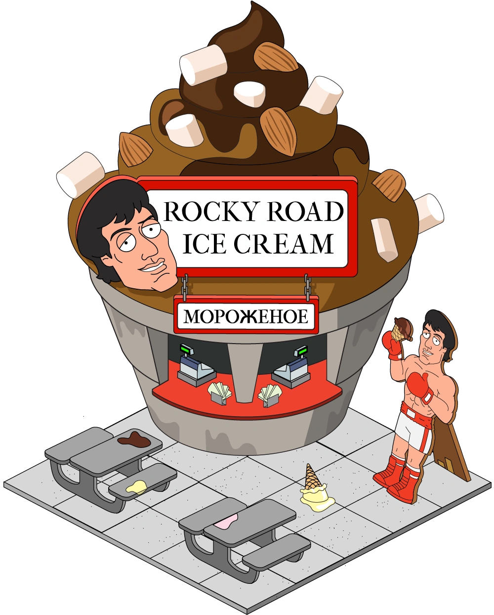 Rocky Road Ice Cream Parlor Family Guy The Quest for Stuff Wiki