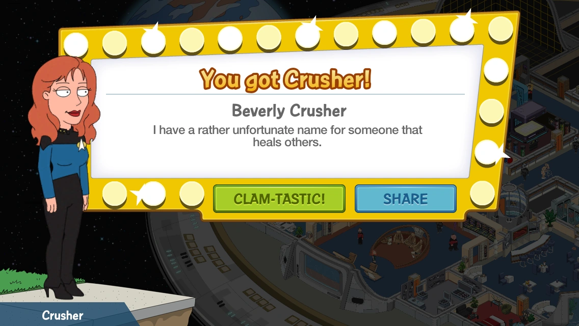 Beverly Crusher | Family Guy: The Quest for Stuff Wiki ...