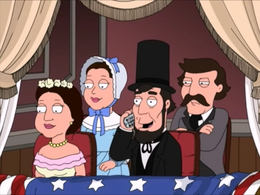 Abraham Lincoln Takes Out His Cellphone
