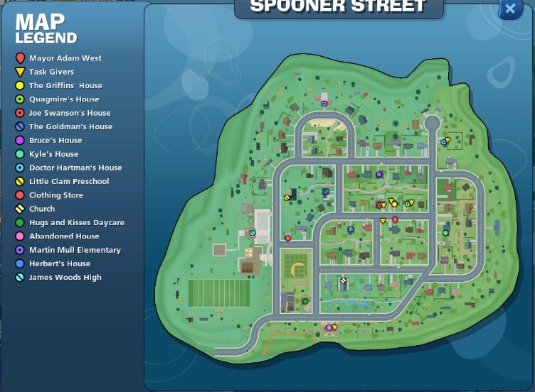 Image - Spooner Street Map.jpg | Family Guy Online Wiki | FANDOM ...