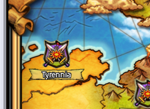 Tyrennia on the map