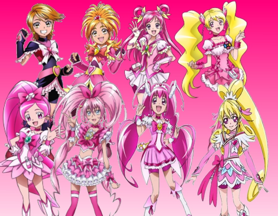 Image All The Pink Cures Fandom Of Pretty Cure Wiki Fandom Powered By Wikia 7782