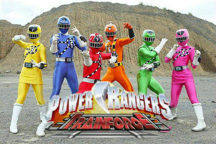 power rangers train toy