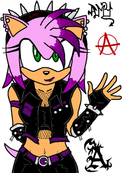 Gothic Amy Rose Tailskid26 S Universe Fan Fiction Fandom