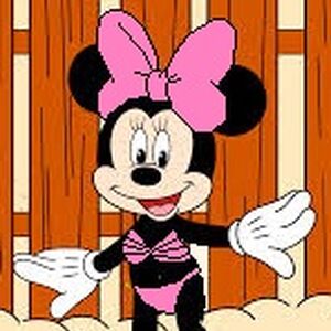 minnie mouse in swimsuit