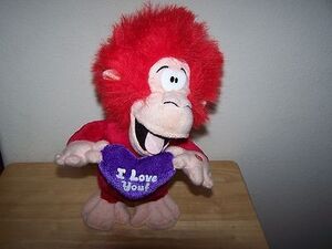 GEMMY ANIMATED DANCING SINGING ''CUPID SHUFFLE'' 13'' PLUSH STUFFED ANIMAL MONKEY