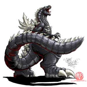 Neo Ghost Godzilla (Mini-sized Godzillabrawler Avatar Version)