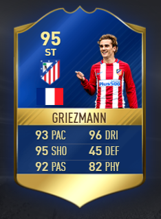 Antoine Griezmann TOTS Card FIFA 17  Fútbol Fanon Wiki 