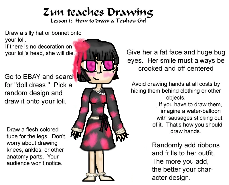 Image ZUN Teaches Drawing Meme.PNG Flipline Studios Fanon FANDOM