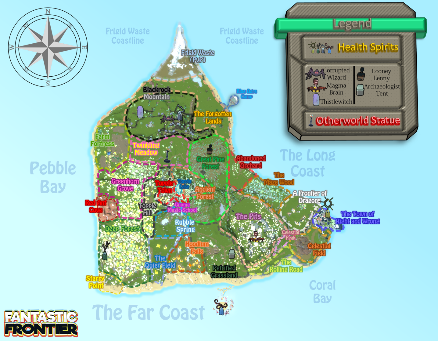 Map Of Fantastic Frontier Fantastic Frontier Roblox Wiki Fandom - roblox world of magic full map