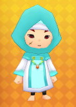 Wind set (hood, robe)