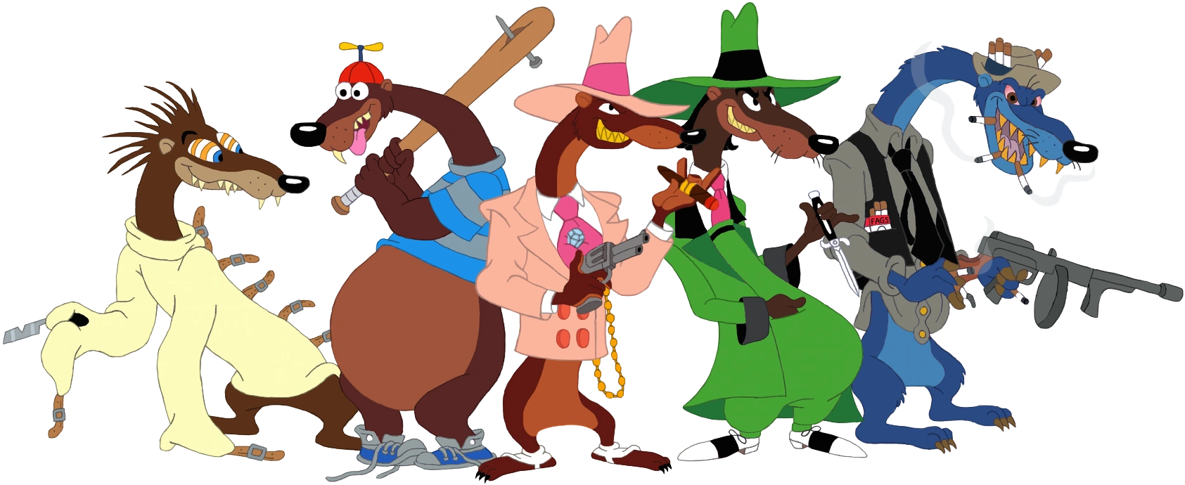 Image The Toon Patrol Weasels png Fantendo Nintendo Fanon Wiki