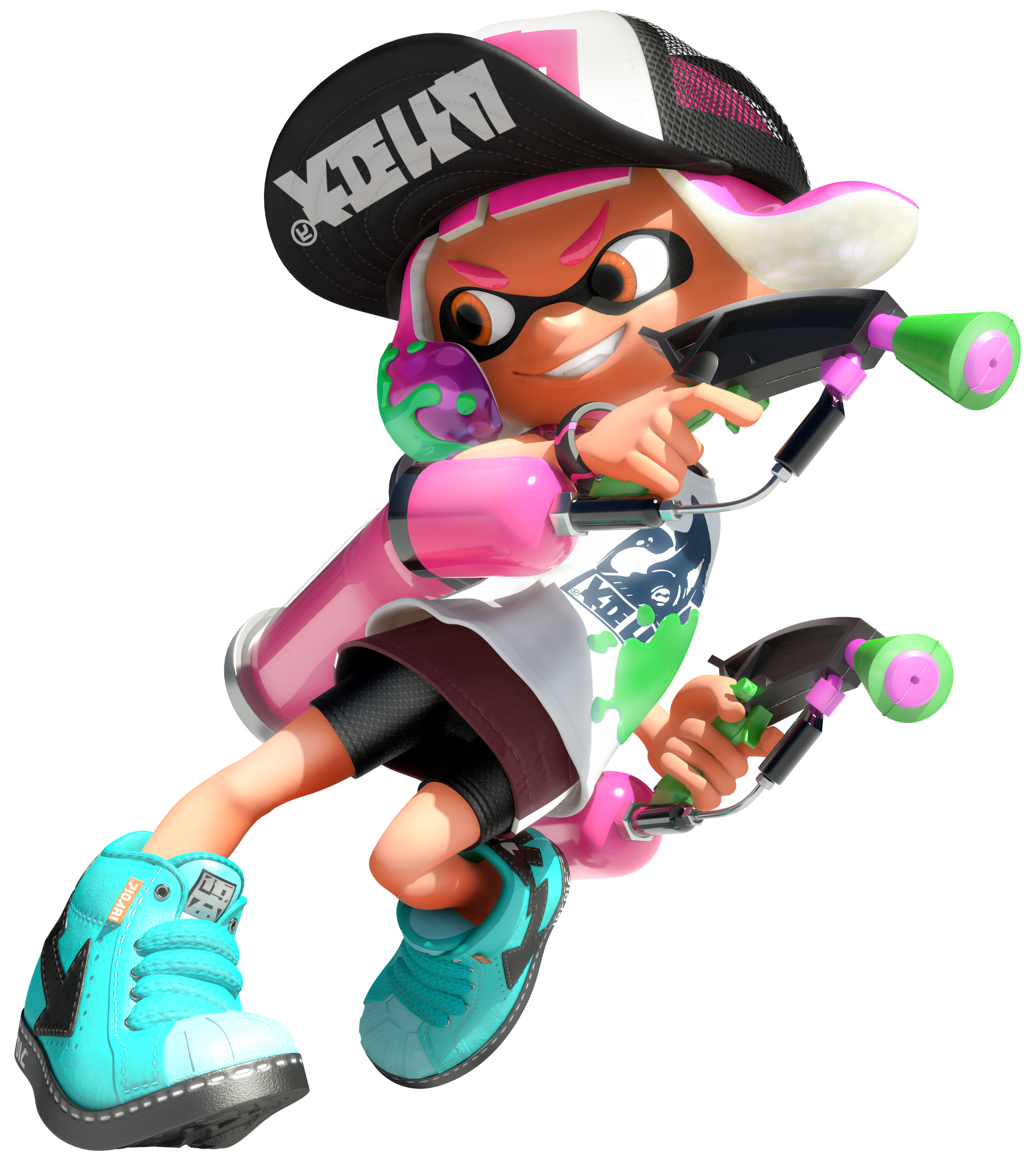 Image Pink Inkling 2 Splatoon 2png Fantendo Nintendo Fanon Wiki Fandom Powered By Wikia 8382