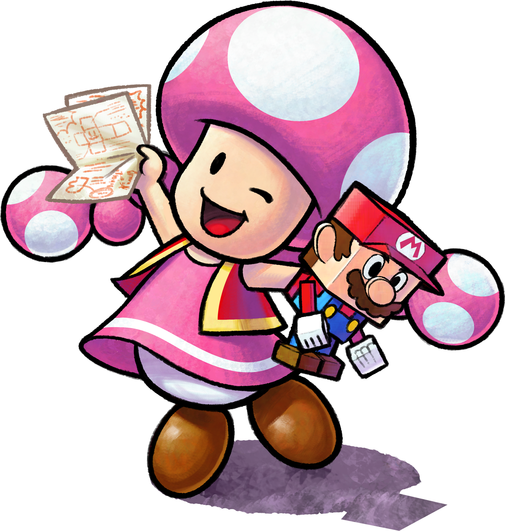 Image Toadette Mario And Luigi Paper Jampng Fantendo Nintendo Fanon Wiki Fandom Powered 3570