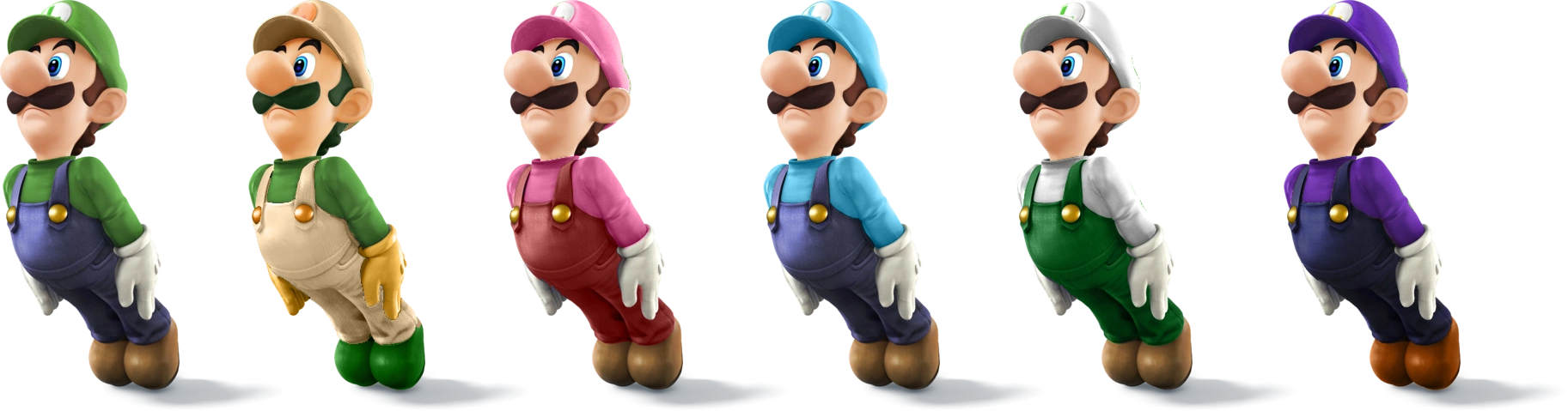 Image - SSBRiot Luigi Color Palettes.png | Fantendo - Nintendo Fanon ...