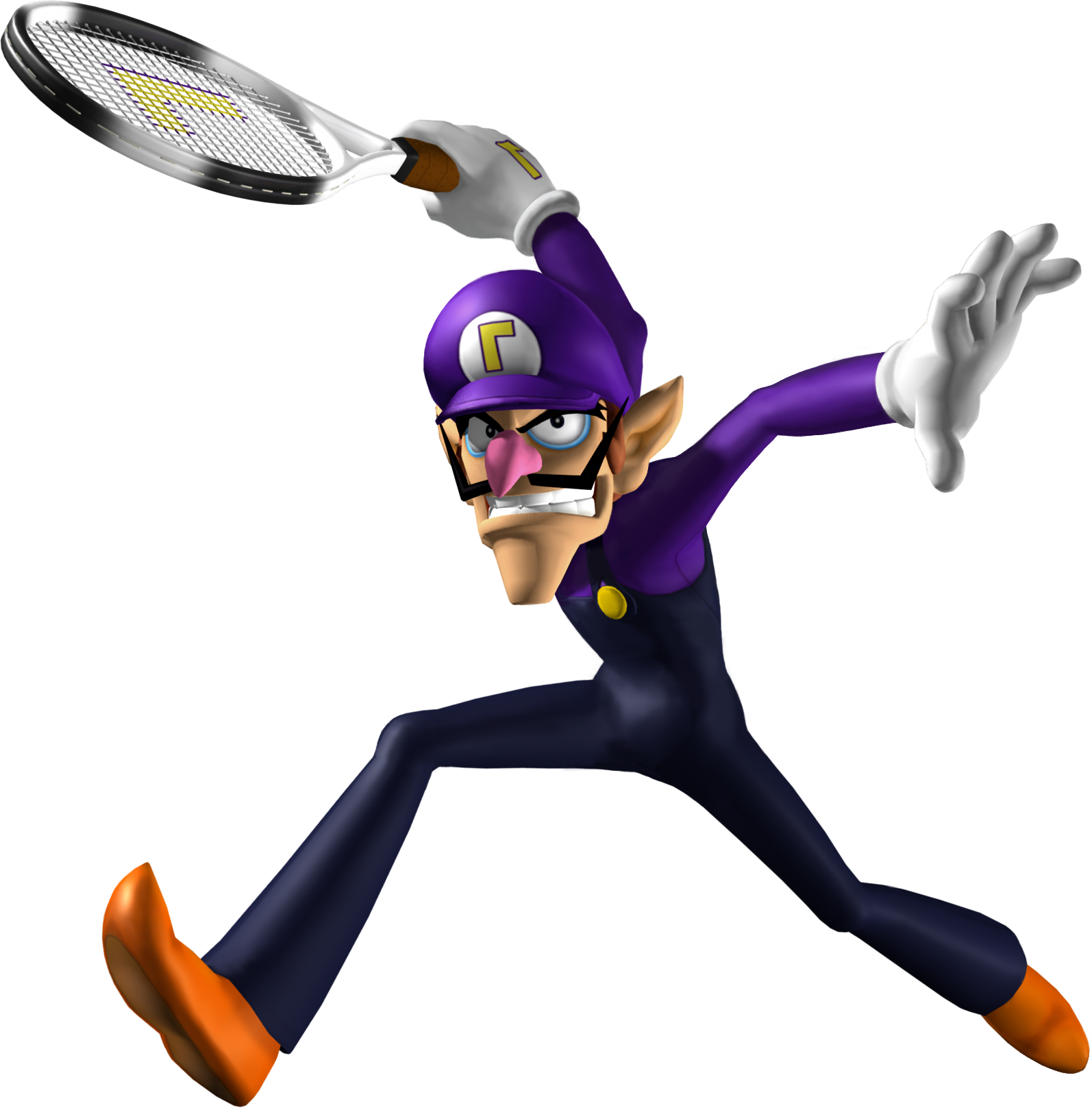 Image Waluigi Mario Power Tennis Nspng Fantendo Nintendo Fanon