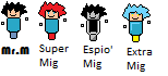 Mii adventure characters