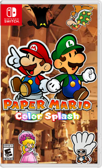 Paper Mario Color Splash Nintendo Switch Sherman Target Fantendo Nintendo Fanon Wiki Fandom