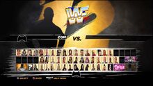 WWE '12 Old School edition roster select