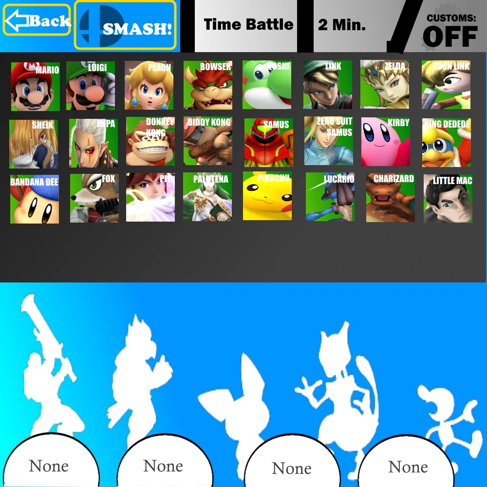 Image Super SMASH Bros. Crossfire Starter Roster.png Fantendo