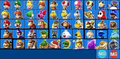 Mario Kart 8 U Selection Screen