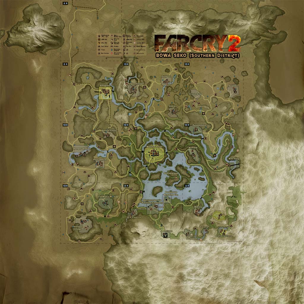Far Cry 2 Térkép | Európában Térkép