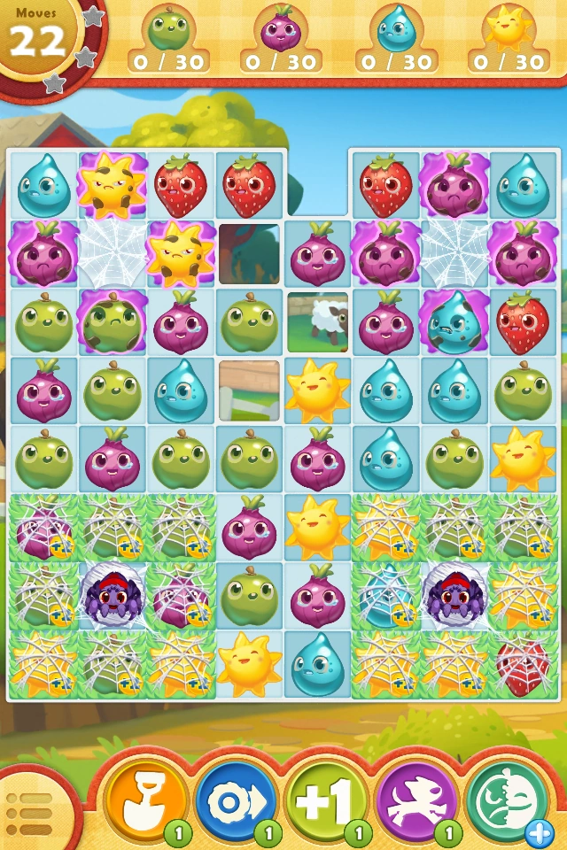 Spider levels in farm heroes saga