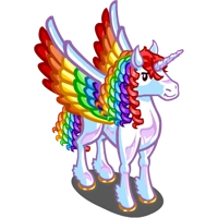 Image - Rainbow Chrome Pegacorn-icon.png | FarmVille Wiki | FANDOM