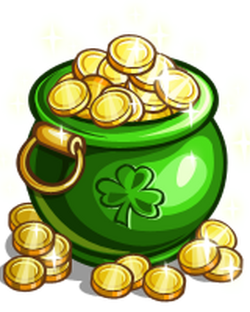 Pots Of Gold Crop Farmville Wiki Fandom - emerald coin pot roblox