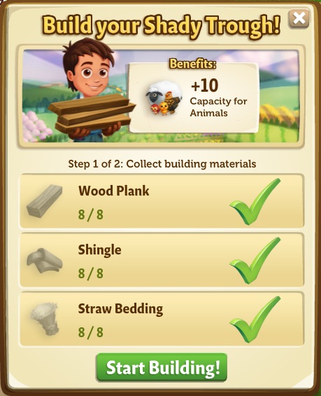 Shady Trough building phase 1