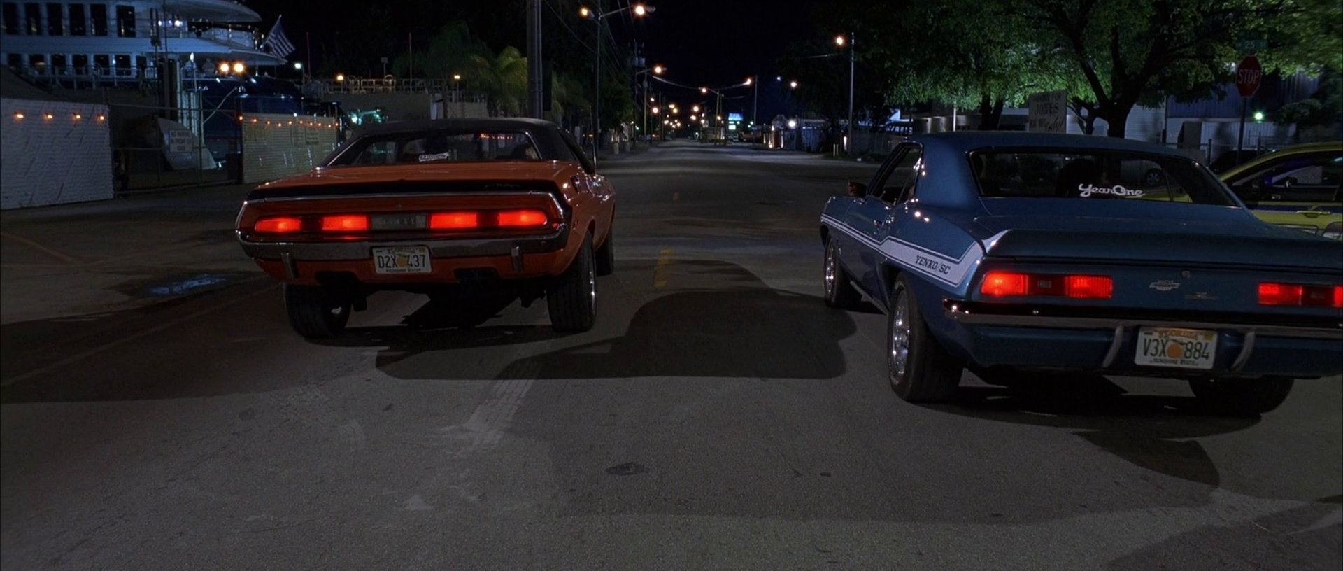 Image 1970 Challenger & 1969 Yenko Camaro Rear View.png The Fast and the Furious Wiki