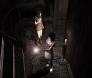 Mio and Mayu exploring