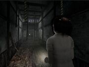 Miku in Rope Hallway