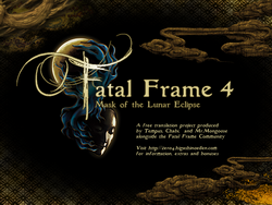 Fatal Frame IV patch splash screen1