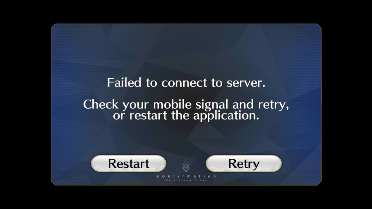 Failed to connect to server" | Fandom