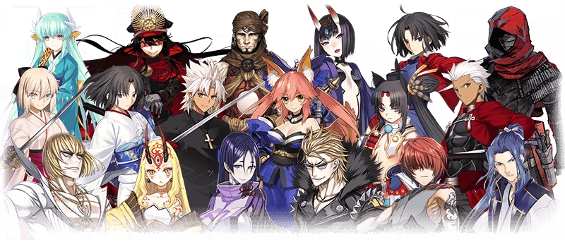 Fate Grand Order All Grand Servants