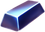 Blue metalic block
