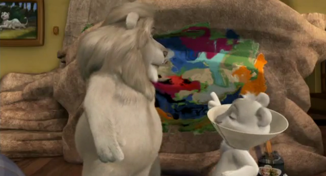 File:Father of the Pride Hunter Laugh and Point at Kate's Painting.png