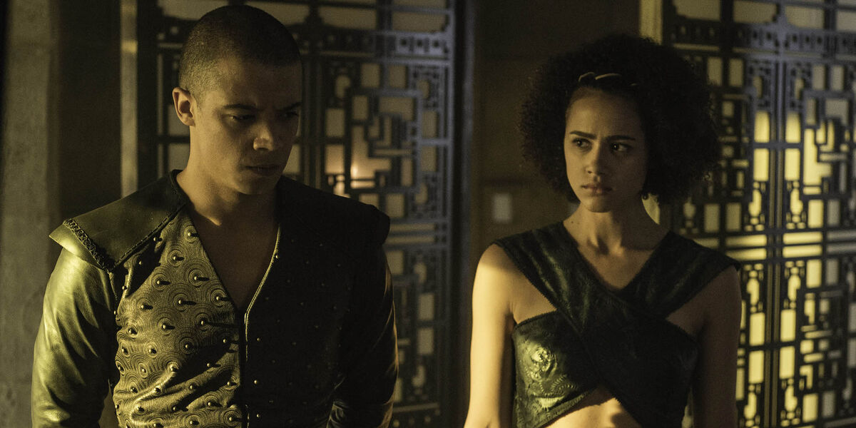 Missandei-and-Grey-Worm-in-Game-of-Thrones