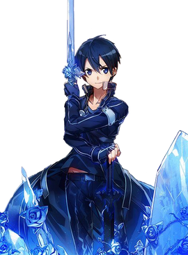 Kirito with Blue Rose Sword