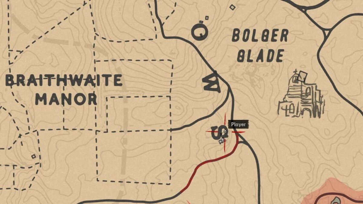 Serial killer second clue RDR2 Braithwaite Manor map