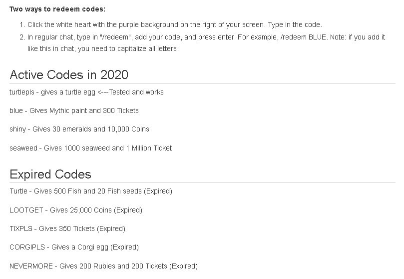 Item Codes Wiki Roblox